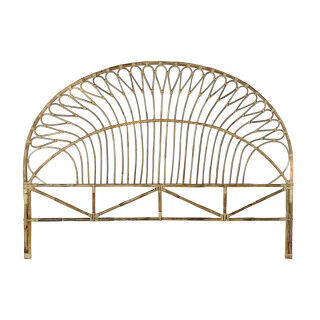 Kopfende des Betts DKD Home Decor natürlich Rattan 177 x 4 x 131 cm