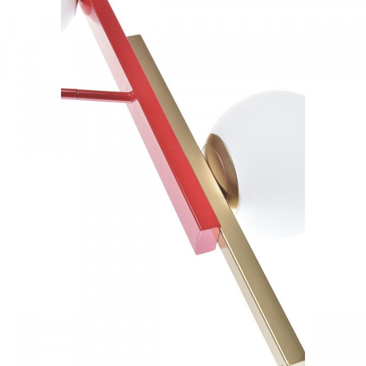 Plafondlamp DKD Home Decor Rood Zwart Gouden Wit (64 x 20 x 120 cm)