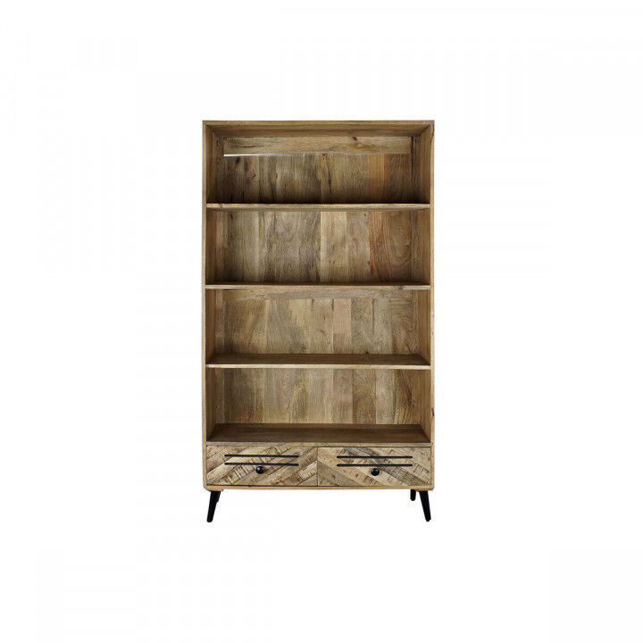 Scaffale DKD Home Decor Nero Metallo Marrone scuro Legno di mango 100 x 40 x 180 cm