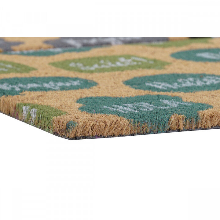 Doormat DKD Home Decor Black Grey Brown Rubber Mint 2 Units Coconut Fibre (60 x 40 x 1,5 cm)