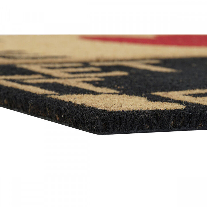 Deurmat DKD Home Decor Rood Zwart Bruin Rubber 2 Stuks Kokosvezel (60 x 40 x 1,5 cm)