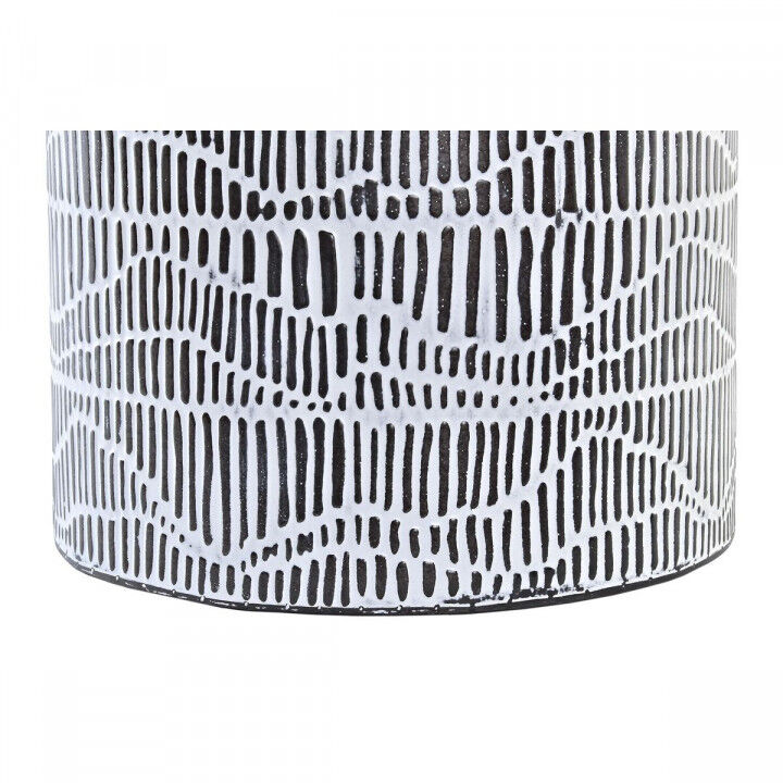 Korb-Set DKD Home Decor Weiß Braun Schwarz Schnur Eisen 4 Kg (2 Stücke)