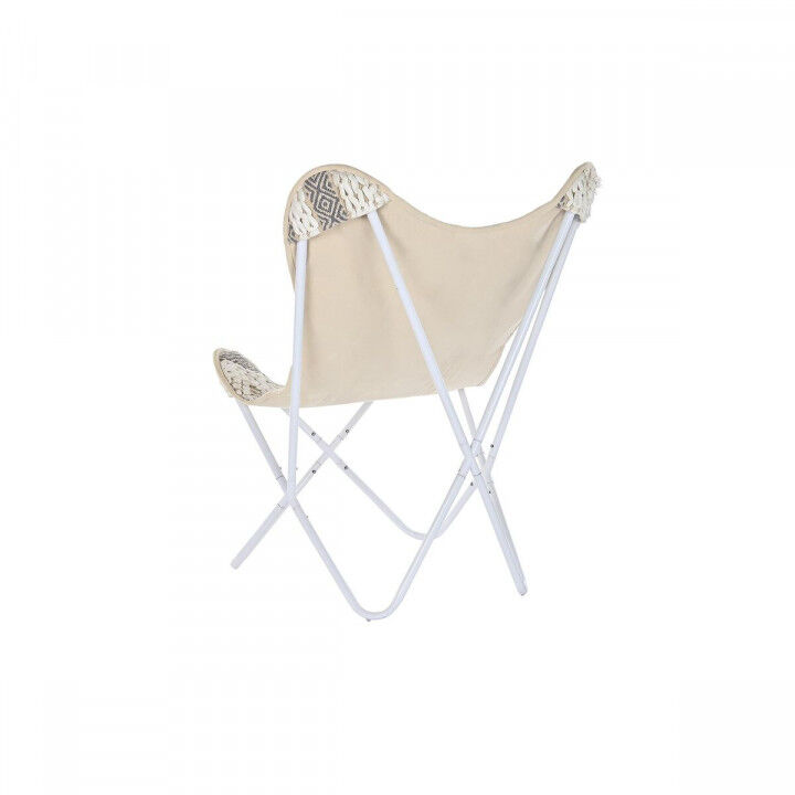 Sillón de jardín DKD Home Decor Blanco Gris 74 x 65 x 90 cm