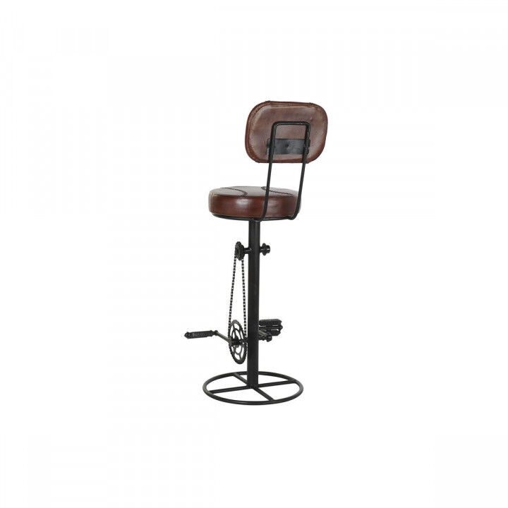 Sgabello DKD Home Decor 45 x 46 x 118 cm Nero Metallo Marrone