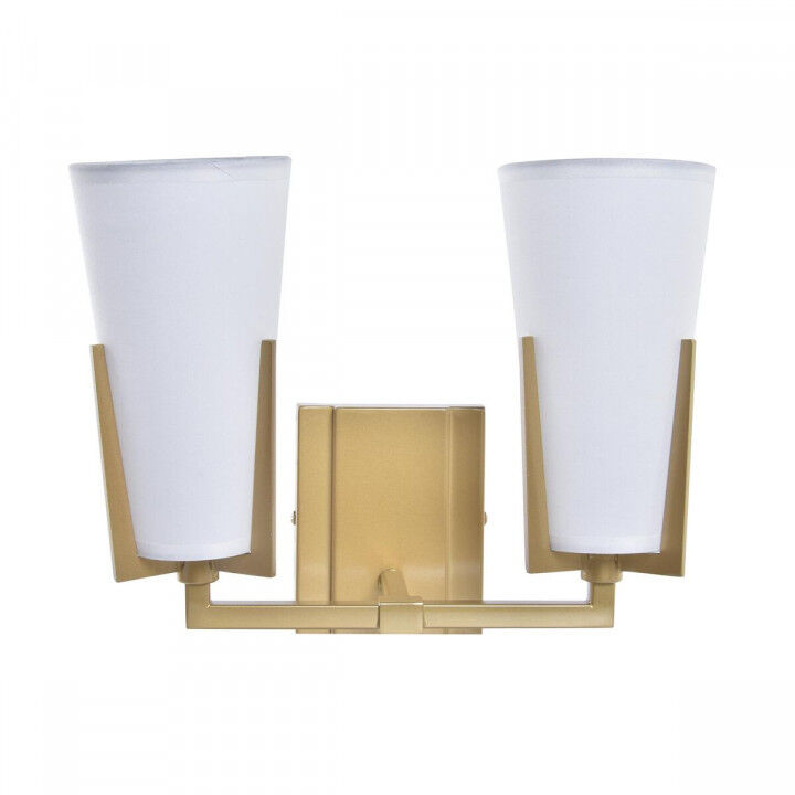 Muurlamp DKD Home Decor Kristal Gouden Metaal Polyester Wit (30 x 18 x 23 cm)