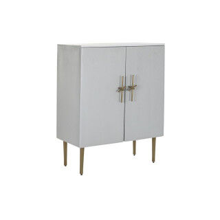 Cupboard DKD Home Decor White Golden Iron Mango wood 85 x 45 x 110 cm BAR