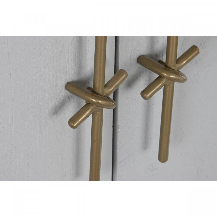 Kast DKD Home Decor Wit Gouden Ijzer Mangohout 85 x 45 x 110 cm BAR