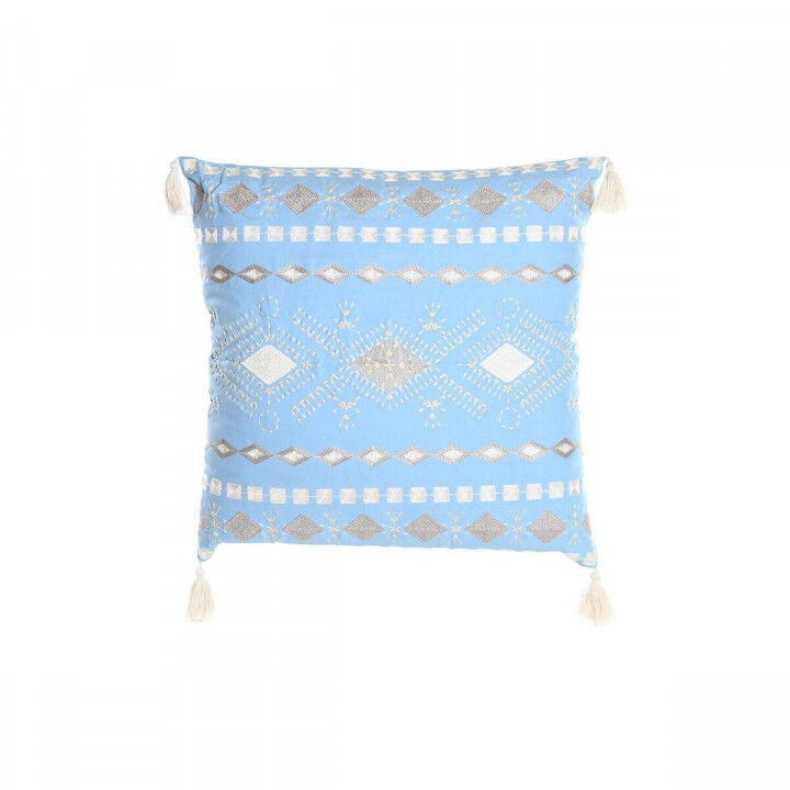 Cushion DKD Home Decor Blue White 60 x 20 x 60 cm
