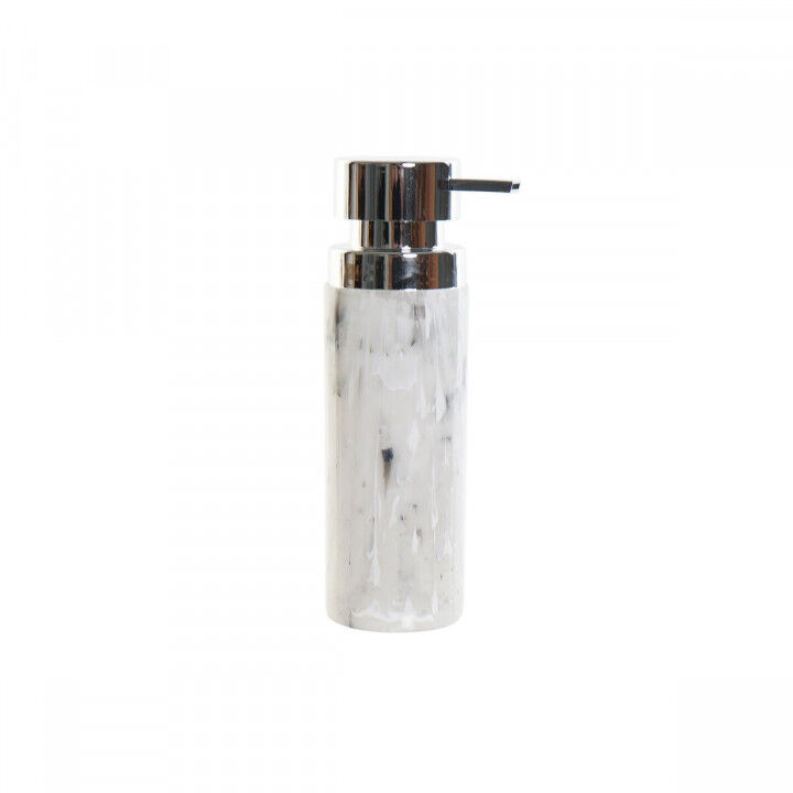 Jabonera DKD Home Decor Blanco Poliestireno ABS Moderno 6,5 x 6,5 x 21,5 cm Cocina