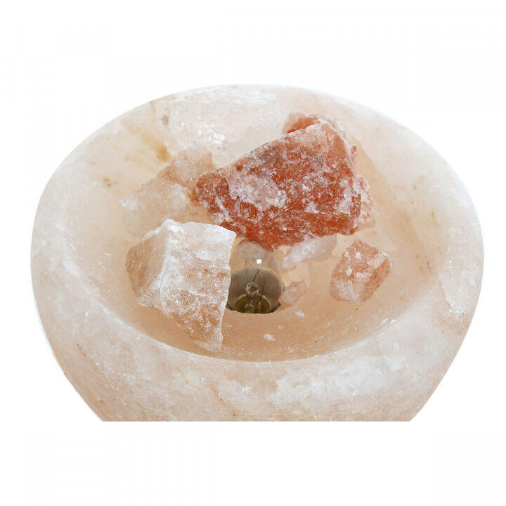 Verlichte decoratie DKD Home Decor Zout Oranje 15 W 15 x 15 x 12 cm