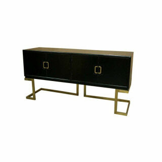 Sideboard DKD Home Decor Black Bronze Golden Metal Poplar 180 x 50 x 90 cm