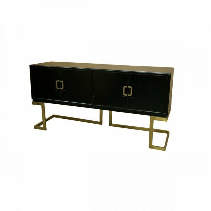 Aparador DKD Home Decor Negro Bronce Dorado Metal Álamo 180 x 50 x 90 cm