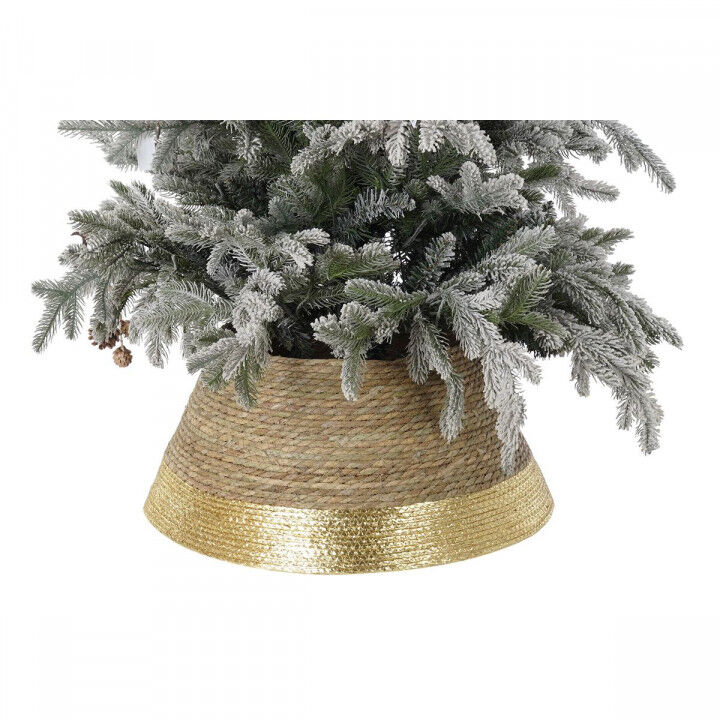 Weihnachtsbaum-Schürze DKD Home Decor Faser Seegras (57 x 57 x 28 cm) (3 Stück)