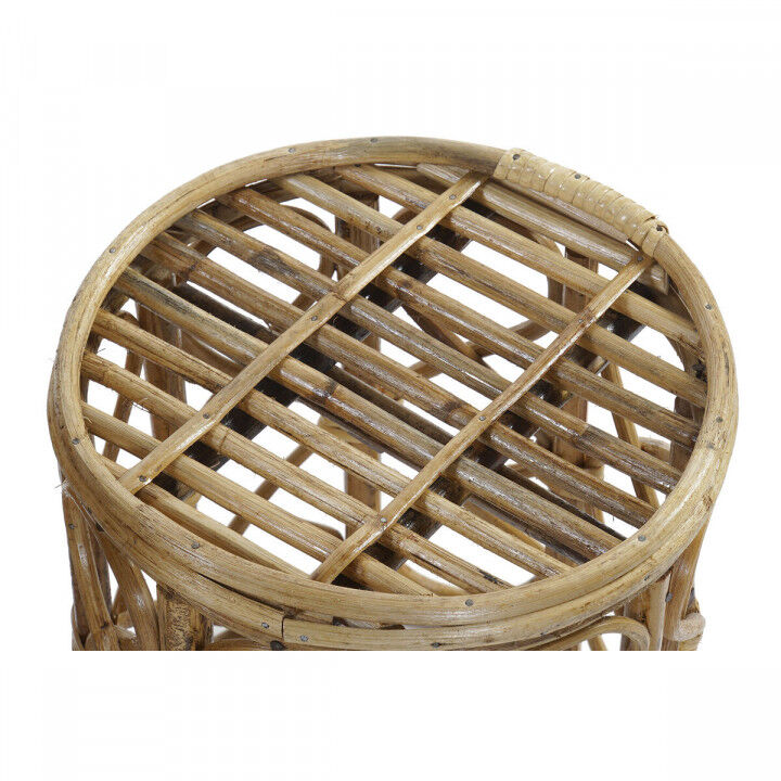 Jeu de 3 tables DKD Home Decor 39 x 39 x 41 cm Naturel osier