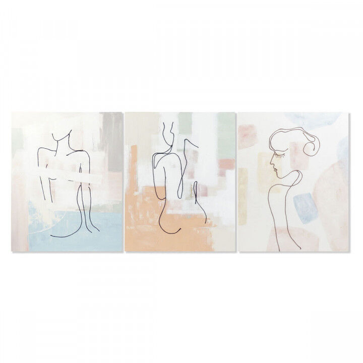 Leinwand DKD Home Decor Kiefer Leinwand 80 x 3,7 x 100 cm