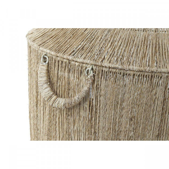 Korb-Set DKD Home Decor Braun Bunt natürlich Jute Metall Boho 51 x 51 x 48 cm