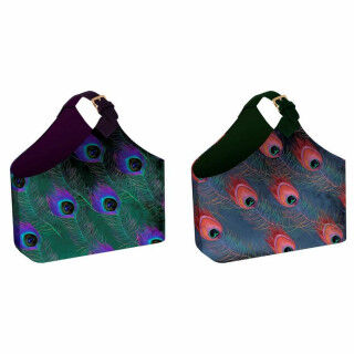 Tijdschriftenrek DKD Home Decor Polyester (2 pcs) (45 x 20 x 40 cm)