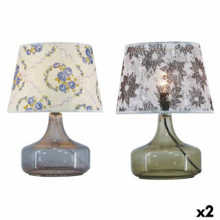 Bureaulamp DKD Home Decor 28 x 28 x 40,5 cm Kristal Multicolour 220 V 50 W (2 Stuks)