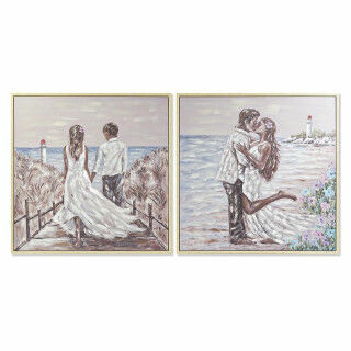 Lienzo DKD Home Decor Poliestireno Lienzo 100 x 4 x 100 cm