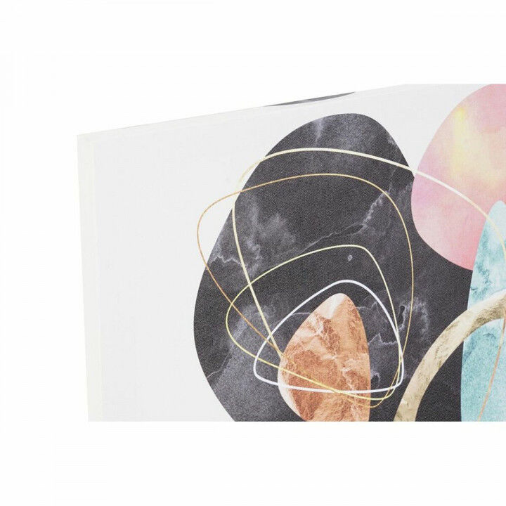 Canvas DKD Home Decor Pinewood Canvas 40 x 1,8 x 40 cm