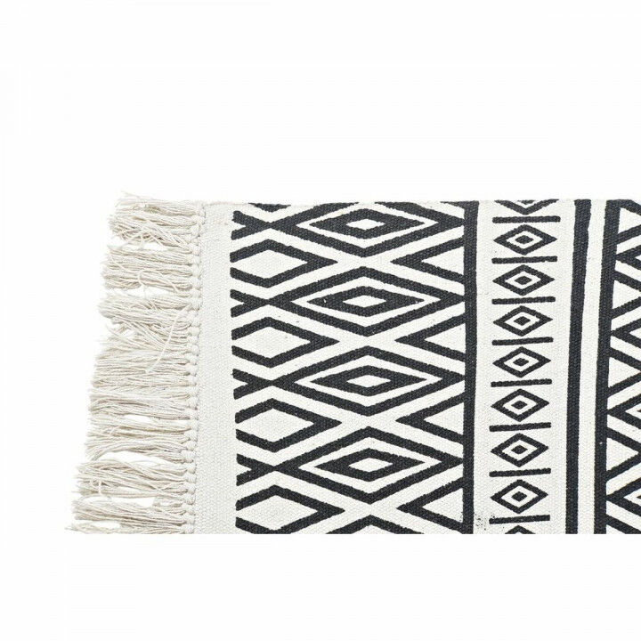 Teppich DKD Home Decor Schwarz Weiß (160 x 250 x 0,7 cm)