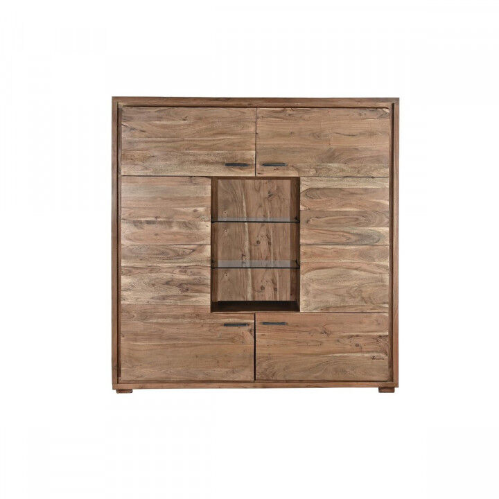Cupboard DKD Home Decor   145 x 40 x 153 cm Crystal Brown Acacia