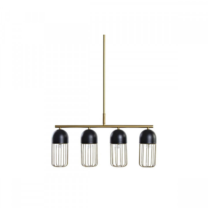 Lámpara de Techo DKD Home Decor Negro Dorado 220 V 50 W (60 x 11 x 26 cm)