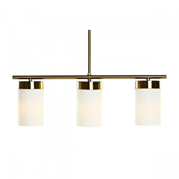 Suspension DKD Home Decor Blanc Doré Métal Verre 60 x 15 x 25 cm
