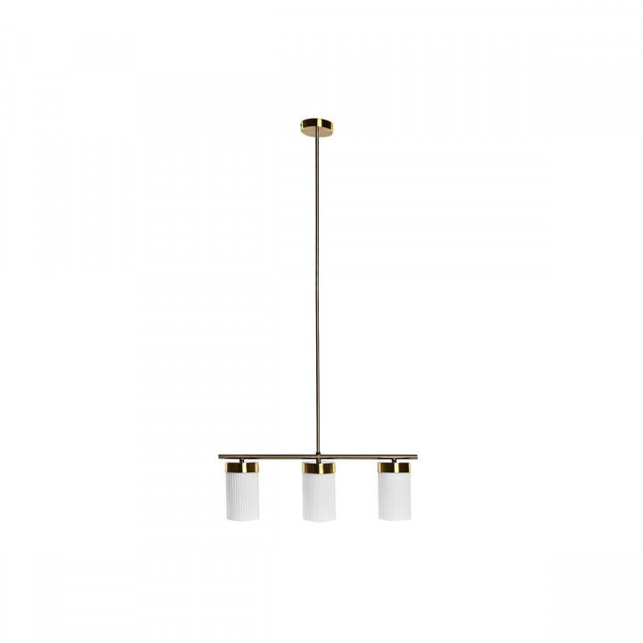 Deckenlampe DKD Home Decor Weiß Gold Metall Kristall 60 x 15 x 25 cm