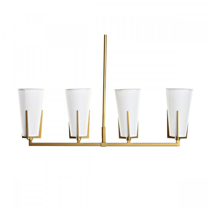 Lampadario DKD Home Decor Dorato Bianco (67 x 14 x 22 cm)