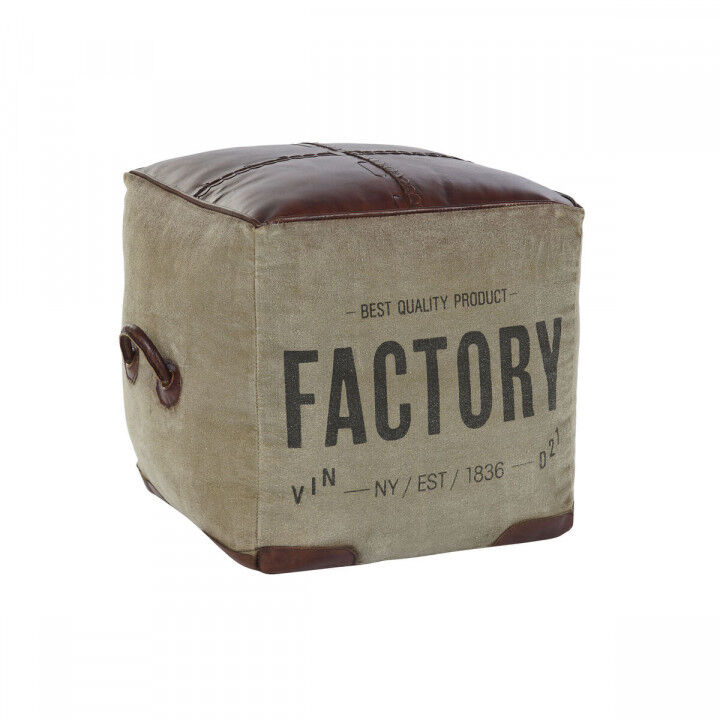 Reposapiés DKD Home Decor 46 x 40 x 40 cm Beige Marrón Vintage