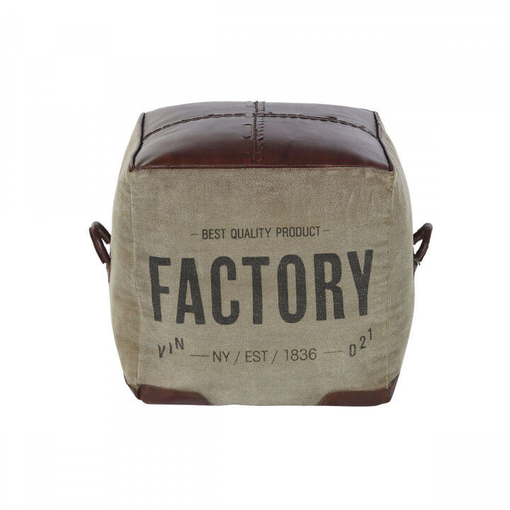 Repose-pied DKD Home Decor 46 x 40 x 40 cm Beige Marron Vintage