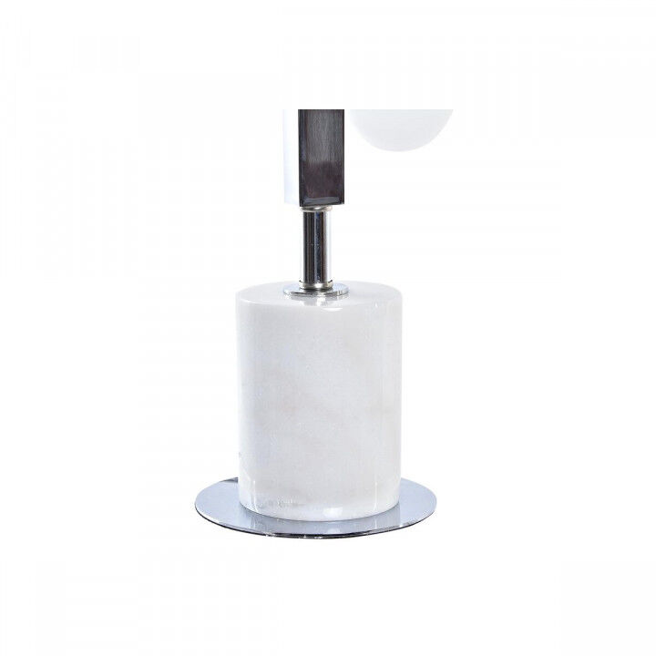 Desk lamp DKD Home Decor White Silver Crystal Marble 220 V 15 x 15 x 68 cm