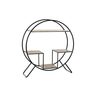 Estantería DKD Home Decor Negro Gris claro Metal Abeto 90 x 30 x 100 cm (1)