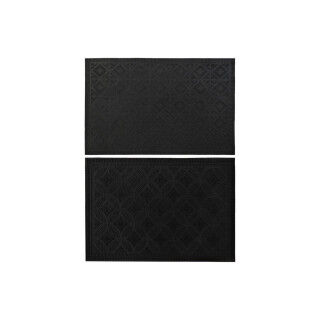 Doormat DKD Home Decor Black Rubber 2 Units (60 x 40 x 0,3 cm)