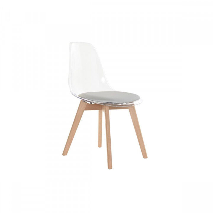 Dining Chair DKD Home Decor Grey Wood Polycarbonate 54 x 47 x 81 cm