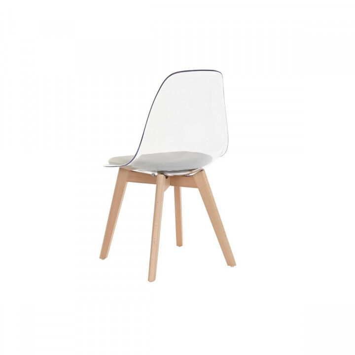 Esszimmerstuhl DKD Home Decor Grau Holz Polycarbonat 54 x 47 x 81 cm