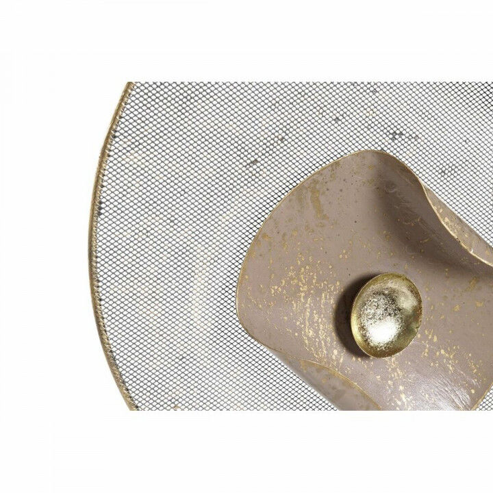 Decoración de Pared DKD Home Decor Espejo Gris Dorado Metal Terracota Moderno Círculos (96,5 x 7 x 59 cm)