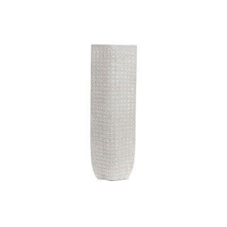 Vaso DKD Home Decor 20 x 12 x 58 cm Bianco Resina Moderno