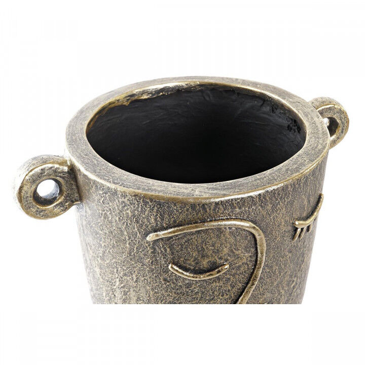 Vaso DKD Home Decor Dorato Magnesio Moderno Viso 33 x 23 x 25,5 cm