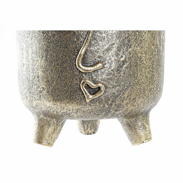 Vaso DKD Home Decor Dorato Magnesio Moderno Viso 33 x 23 x 25,5 cm