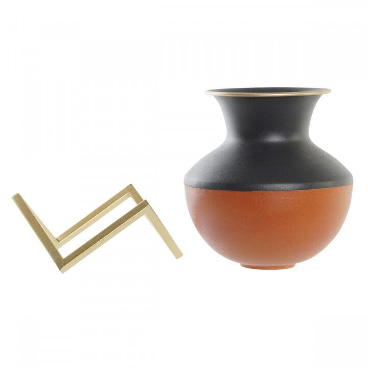 Vase DKD Home Decor Bunt Metall Moderne 18 x 18 x 21 cm