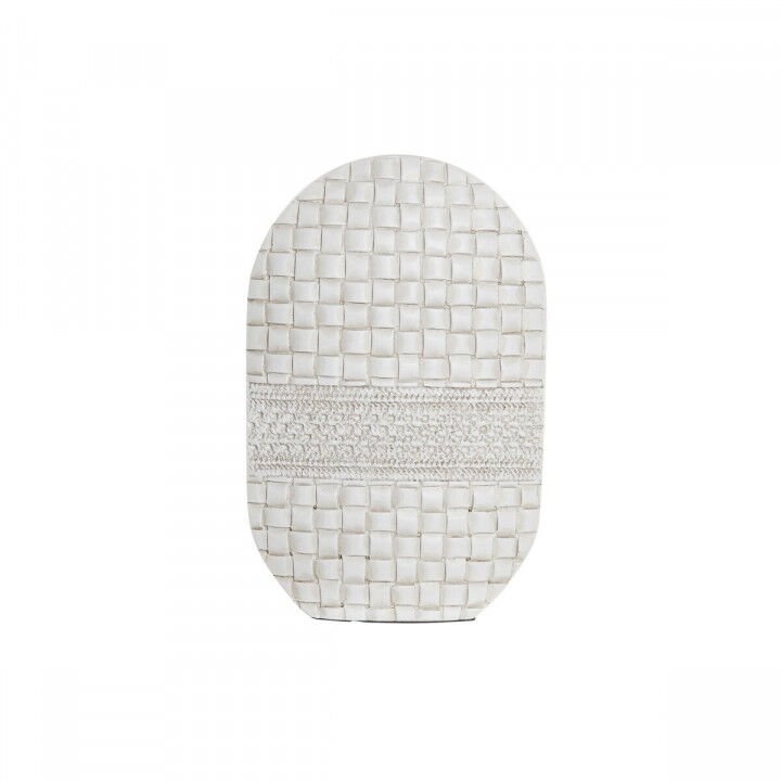 Vaso DKD Home Decor Bianco Resina Moderno 18 x 6 x 28 cm