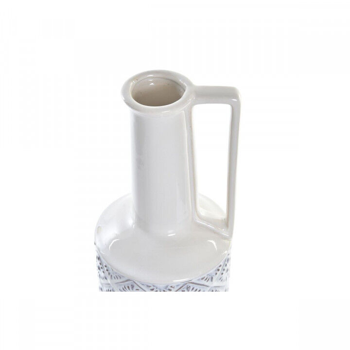 Jarrón DKD Home Decor 14 x 14 x 45 cm Porcelana Azul Blanco Mediterráneo