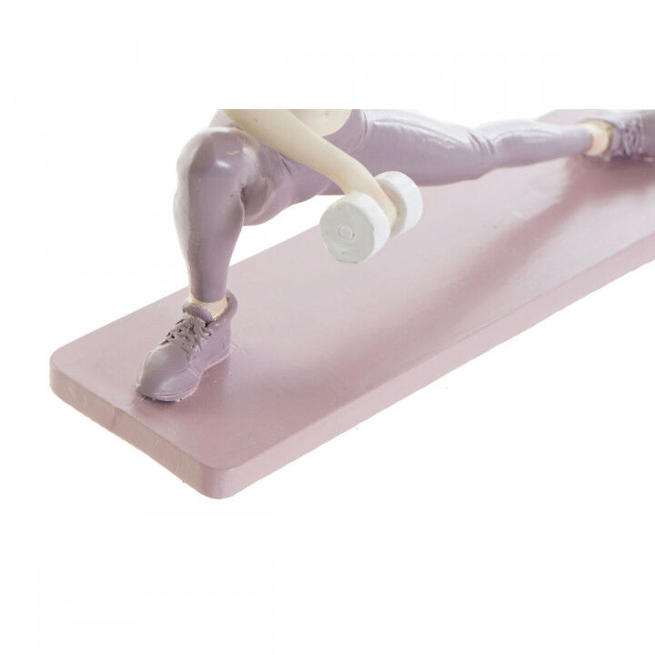 Figurine Décorative DKD Home Decor Rose Yoga Scandi 20 x 8 x 16,5 cm