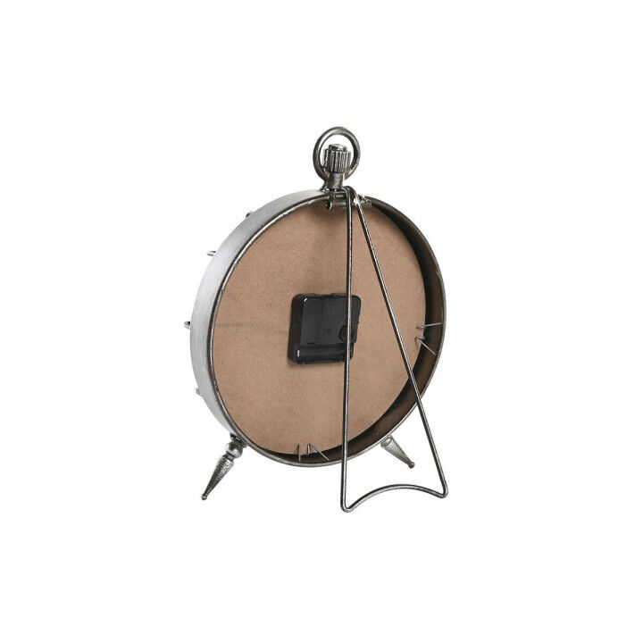Reloj de Mesa DKD Home Decor Blanco Negro Dorado Plateado Mapamundi (2 Unidades)