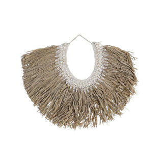 Decorazione da Parete DKD Home Decor Beige Marrone Conchiglie Fibra (70 x 3 x 57 cm)