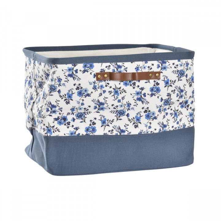 Scatola portaoggetti DKD Home Decor Azzurro Bianco 40 x 30 x 30 cm