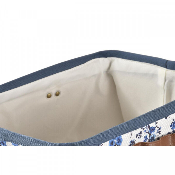 Scatola portaoggetti DKD Home Decor Azzurro Bianco 40 x 30 x 30 cm