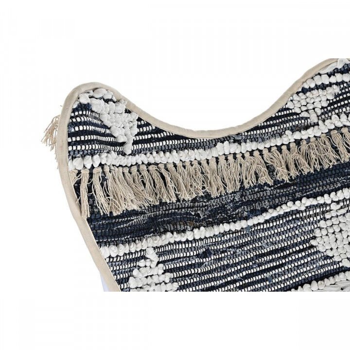 Poltrona da giardino DKD Home Decor Bianco Nero Ferro 74 x 65 x 90 cm